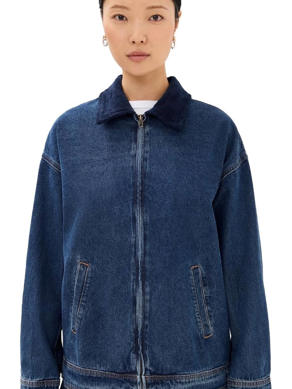 NWT Lioness Women's Workwear Barn Jacket - Blue Denim